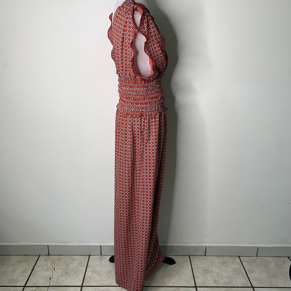 NWT Max Studio Women's Red Stretch Smock Maxi Dress Size XL - Picture 6 of 9
